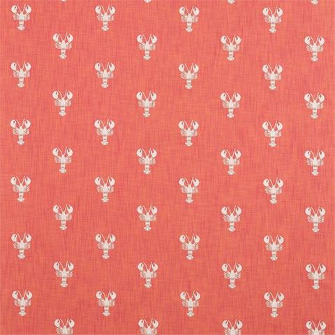 Cromer Embroidery Coral Upholstery Fabric