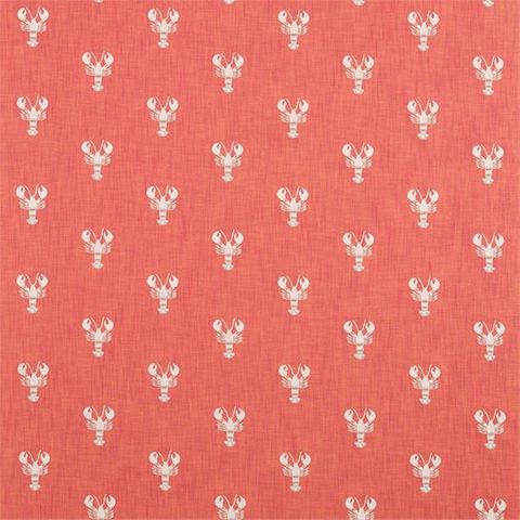 Cromer Embroidery Coral Upholstery Fabric
