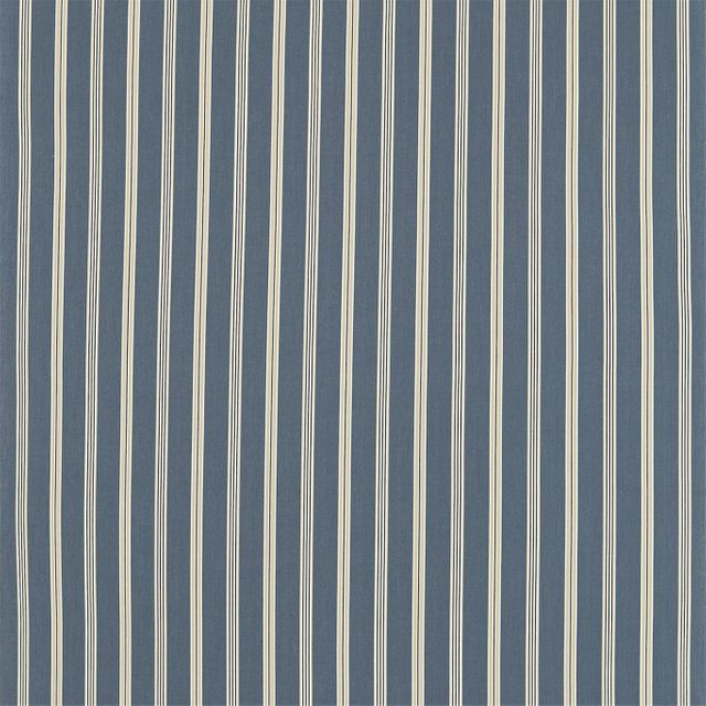 Sanderson Country Stripes Brecon Indigo/Biscuit