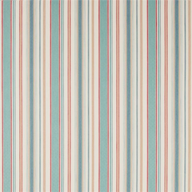 Sanderson Maida Fabrics Dobby Stripe Brick Upholstery Fabric