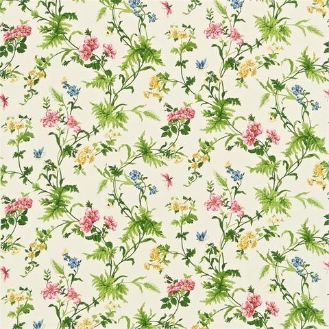 Primrose Hill Cherry/Primrose Upholstery Fabric