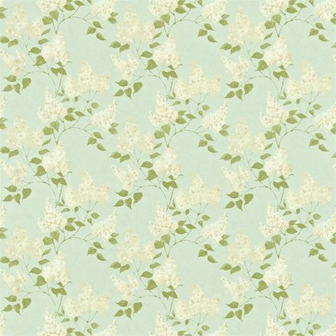 Lilacs Duck Egg/Ivory Upholstery Fabric