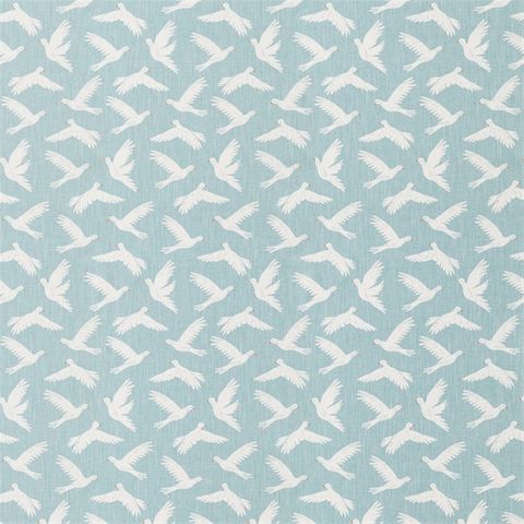 Paper Doves Duck Egg Upholstery Fabric