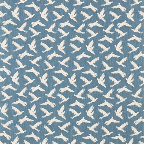 Paper Doves Denim Upholstery Fabric