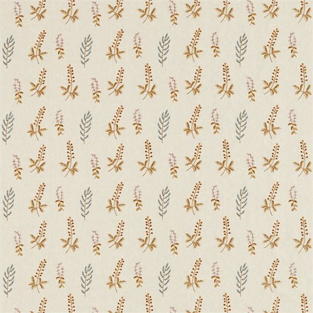 Sanderson Potting Room Prints & Embroideries Bilberry Denim/Barley