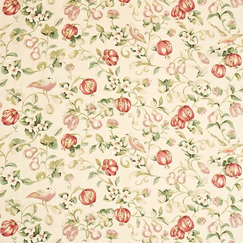 Pear & Pomegranate Mauve/Fennel Voile Fabric