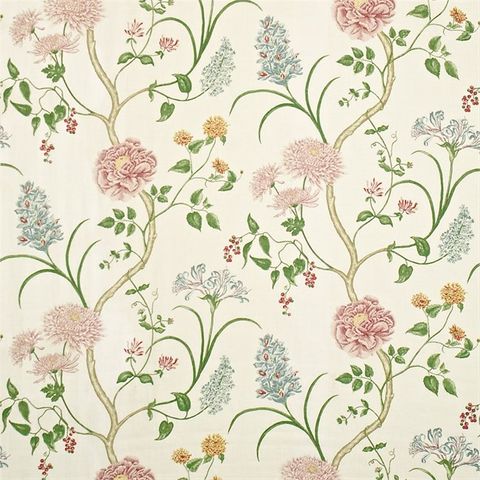 Summer Tree Lilac Voile Fabric