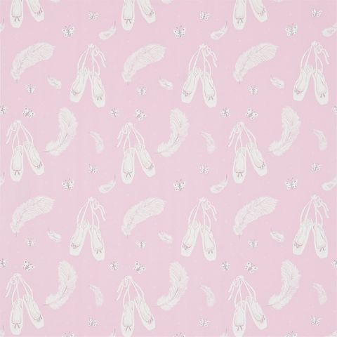 Ballet Shoes Pink Upholstery Fabric