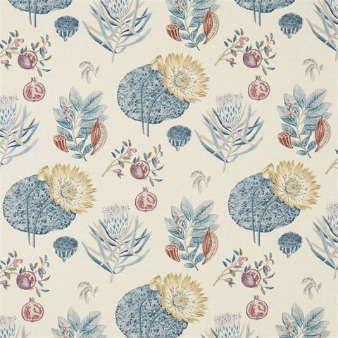 Lily Bank Ruby/Indigo Voile Fabric