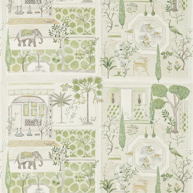 Sanderson Art Of The Garden Fabrics Sultans Garden Garden Green