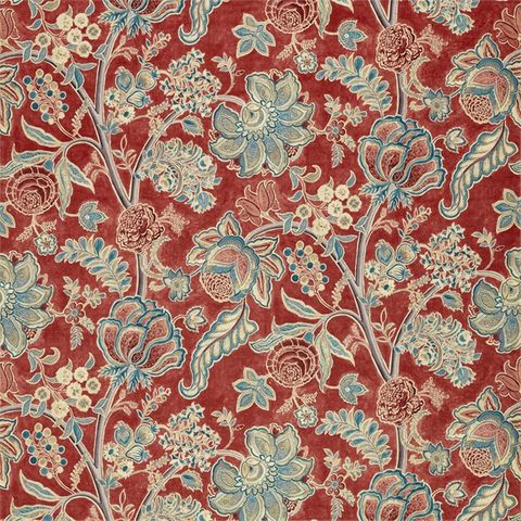 Shalimar Ruby/Teal Voile Fabric