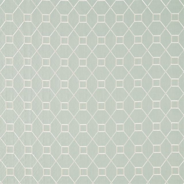 Sanderson Art Of The Garden Fabrics Baroque Trellis Wedgwood/Chalk