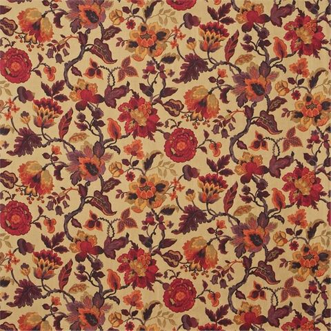 Amanpuri Old Gold/Aubergine Sanderson Voile Fabric