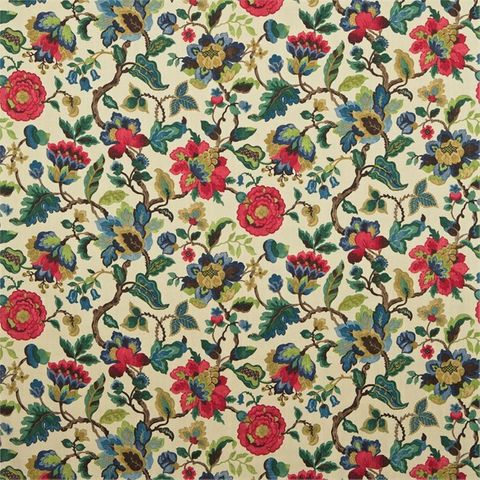 Amanpuri Ruby/Emerald Sanderson Voile Fabric