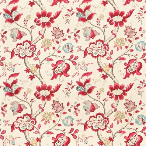 Roslyn Berry/Slate Sanderson Voile Fabric