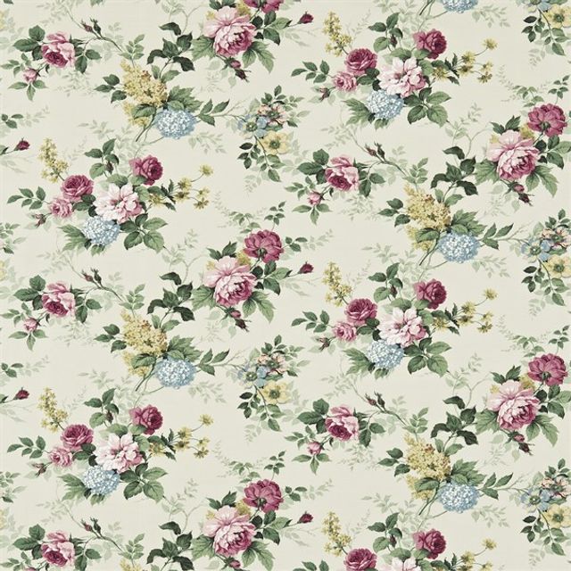 Sanderson Autumn Prints Rosamund Green/Pink Sanderson