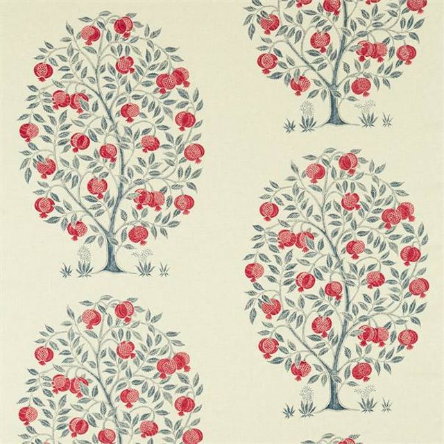 Sanderson Caspian Prints & Embroideries Anaar Tree Blueberry