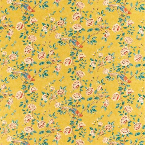 Andhara Saffron/Teal Upholstery Fabric