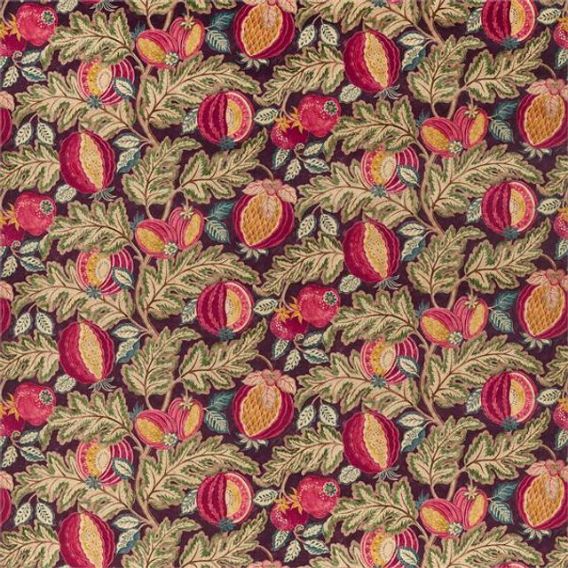 Sanderson Caspian Prints & Embroideries Cantaloupe Cherry/Alabaster Upholstery Fabric