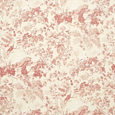Aesops Fables Pink Upholstery Fabric