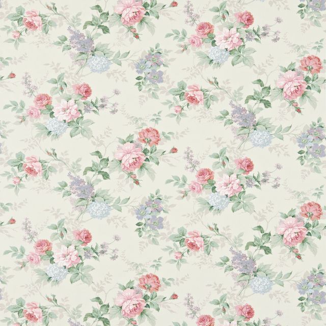 Rosamund Cream/Lilac Upholstery Fabric