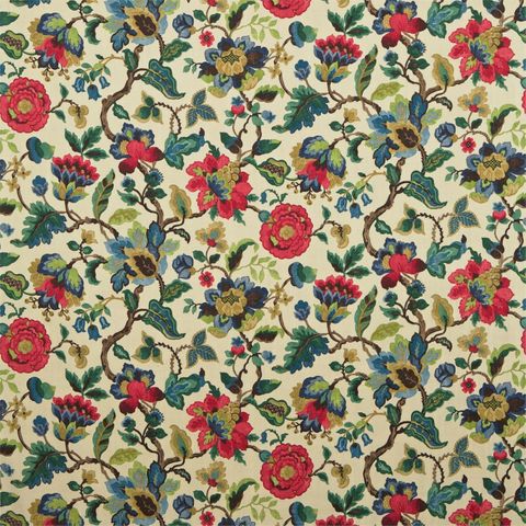 Amanpuri Ruby/Emerald Upholstery Fabric