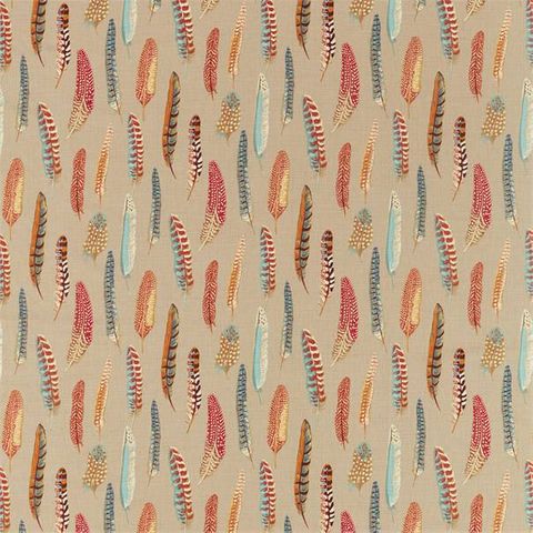 Lismore Teal/Russet Upholstery Fabric