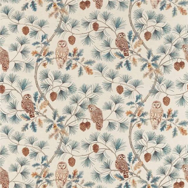 Owlswick Teal Voile Fabric