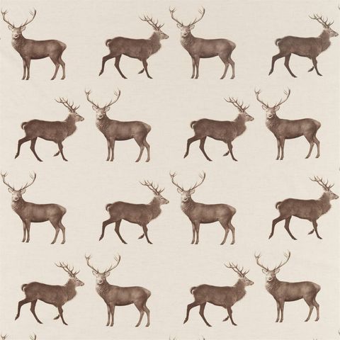 Evesham Deer Linen/Chalk Upholstery Fabric