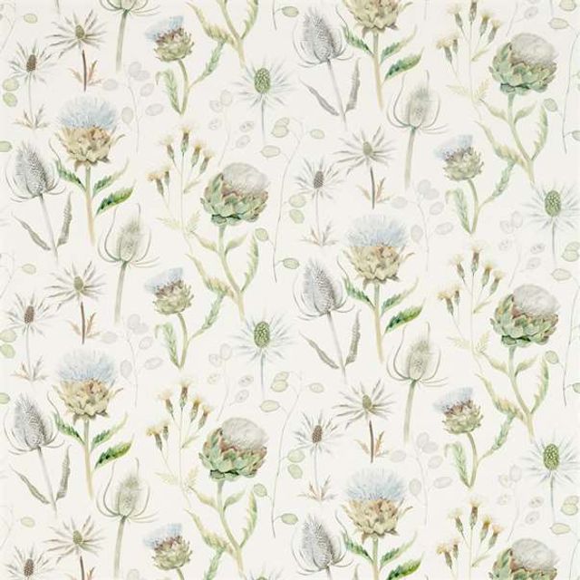 Sanderson Embleton Bay Fabrics Thistle Garden Mist/Pebble