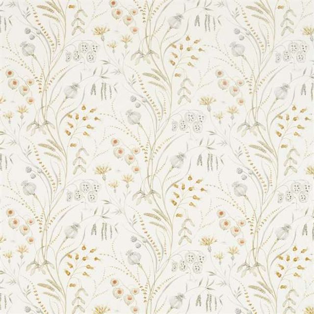 Sanderson Embleton Bay Fabrics Summer Harvest Silver/Corn