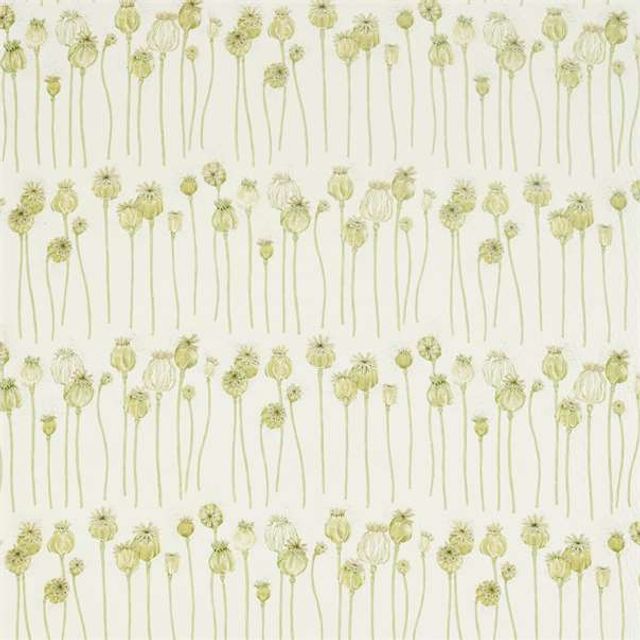 Sanderson Embleton Bay Fabrics Poppy Pods Olive/Almond