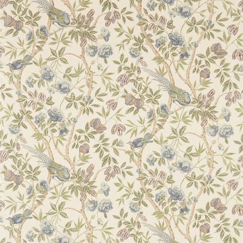 Abbeville Blue/Ivory Upholstery Fabric