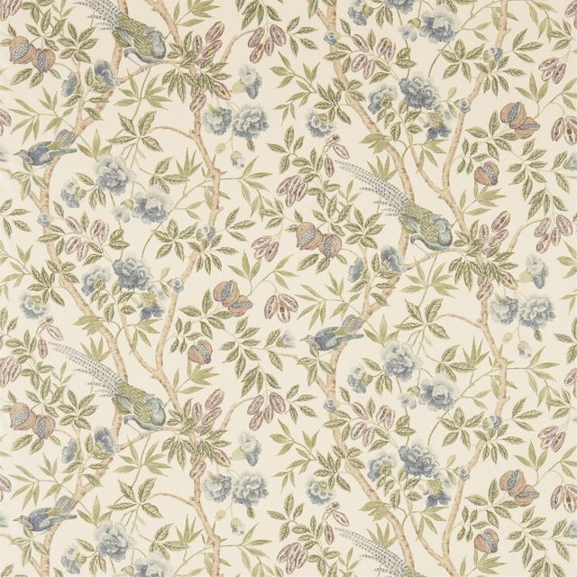 Sanderson Fabienne Prints & Weaves Abbeville Blue/Ivory