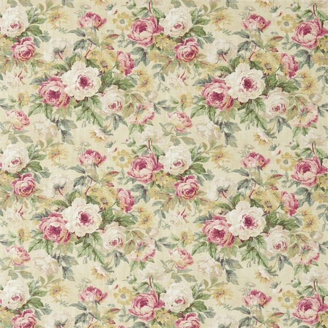 Sanderson Fabienne Prints & Weaves Amelia Rose Crimson/Gold