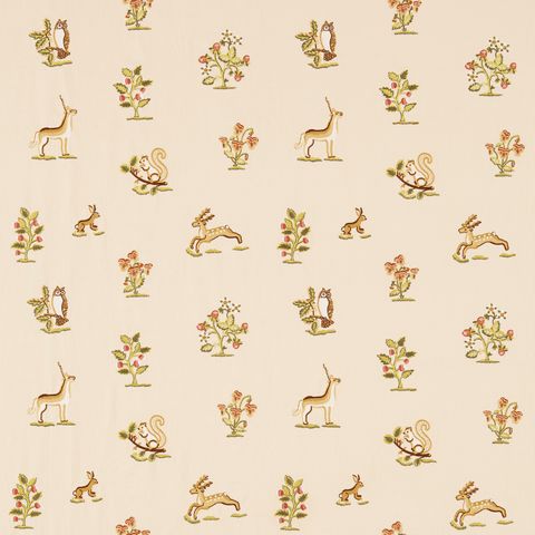 Clemence Russet/Sand Upholstery Fabric