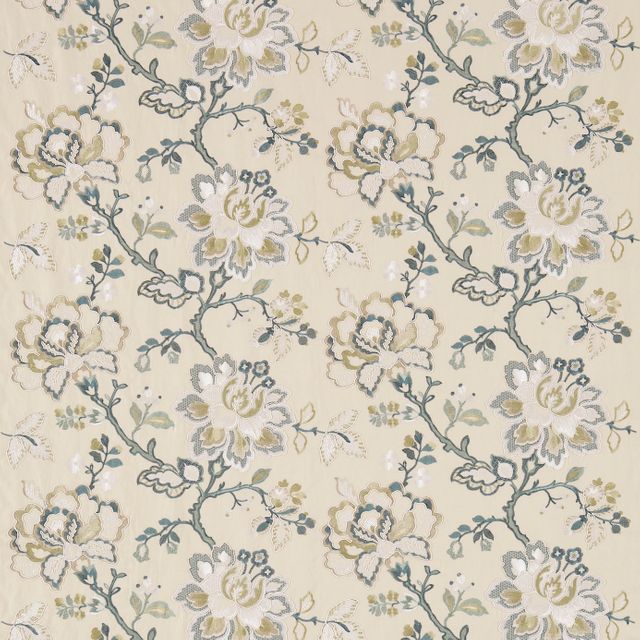 Sanderson Fabienne Prints & Weaves Angelique Teal/Manila