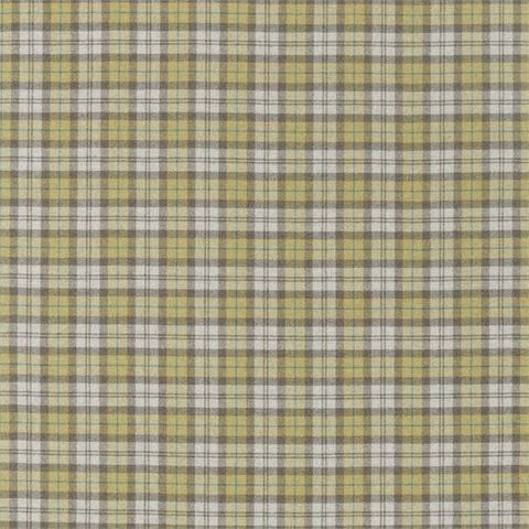 Fenton Check Caraway/Green Upholstery Fabric