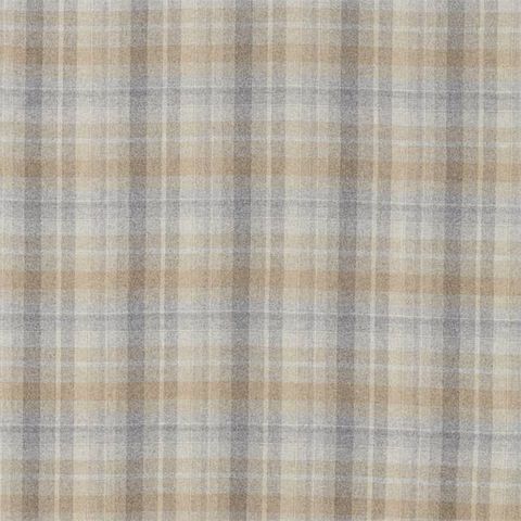 Samphrey Check Silver/Grey Upholstery Fabric