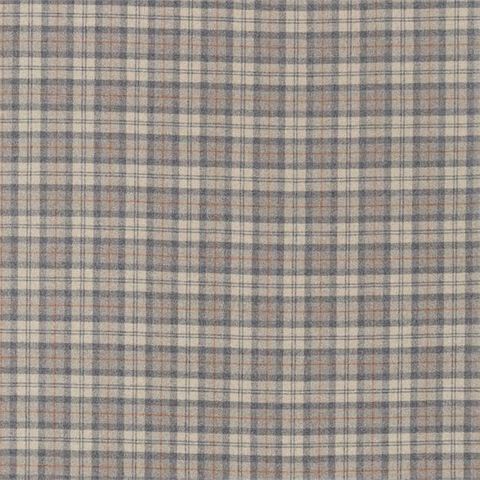 Fenton Check Grey/Cinnamon Upholstery Fabric