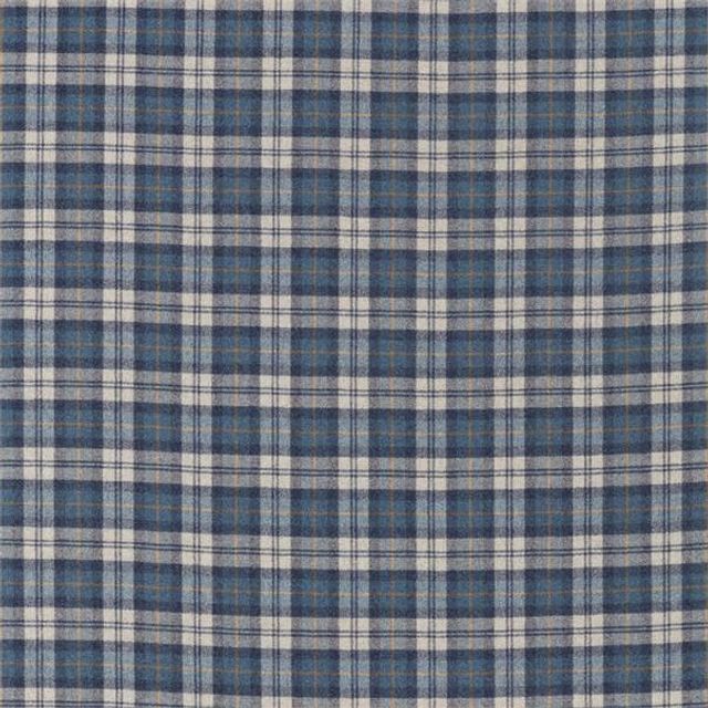 Sanderson Islay Wools Fenton Check Indigo/Stone