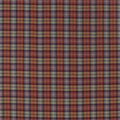 Fenton Check Russet/Amber Upholstery Fabric