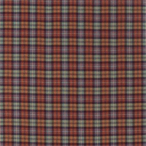 Fenton Check Russet/Amber Upholstery Fabric