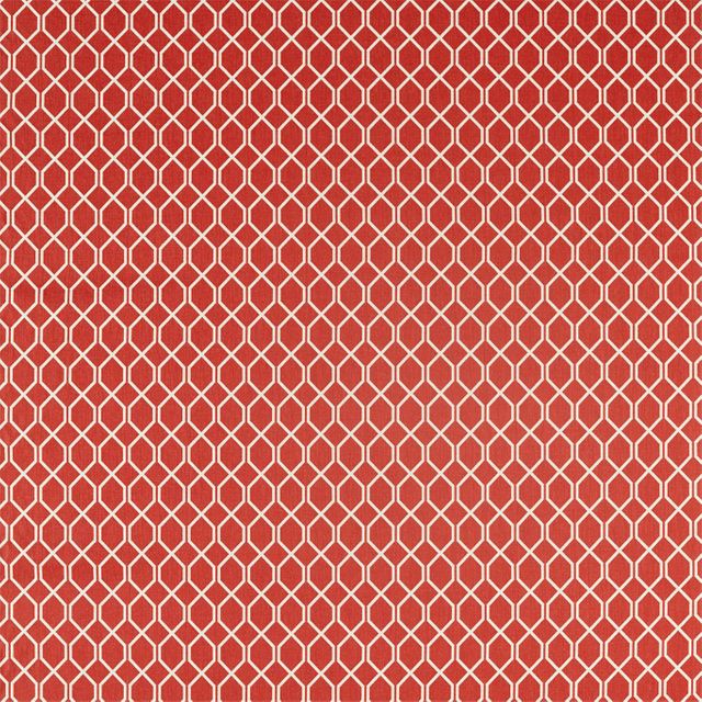 Sanderson Linnean Weaves Botanic Trellis Bengal Red Upholstery Fabric