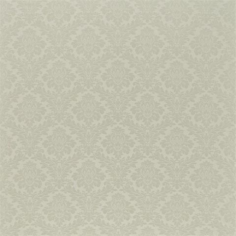 Lymington Damask Silver Upholstery Fabric