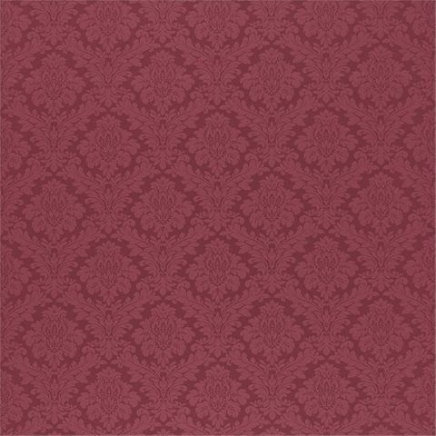 Lymington Damask Raspberry Upholstery Fabric
