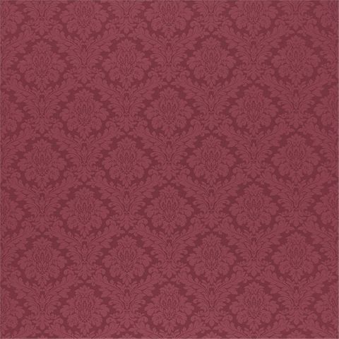 Lymington Damask Raspberry Upholstery Fabric