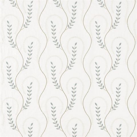 Chamomile Trail Teal/Green Voile Fabric