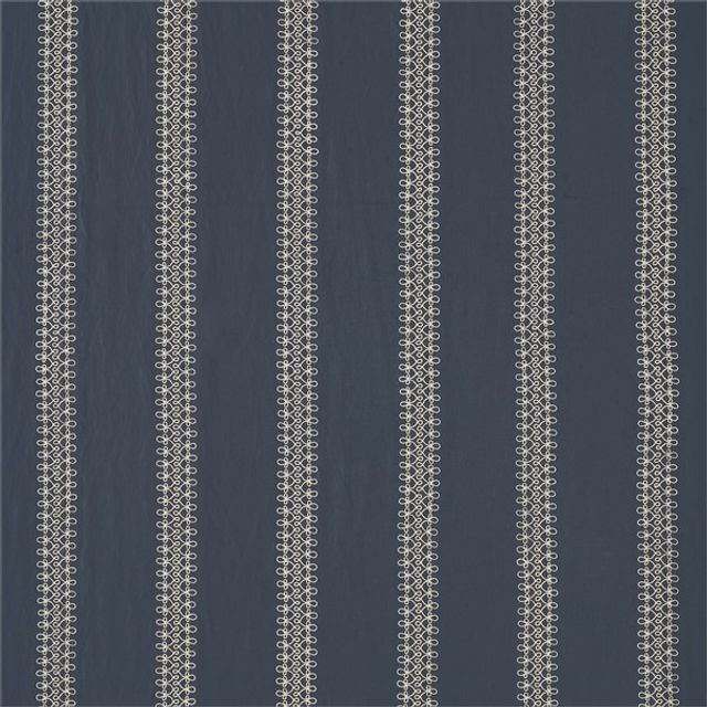 Sanderson Palm Grove Weaves Burnett Stripe Indigo