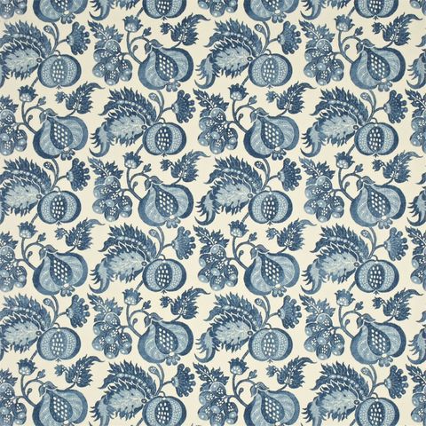 China Blue Indigo/Neutral Upholstery Fabric